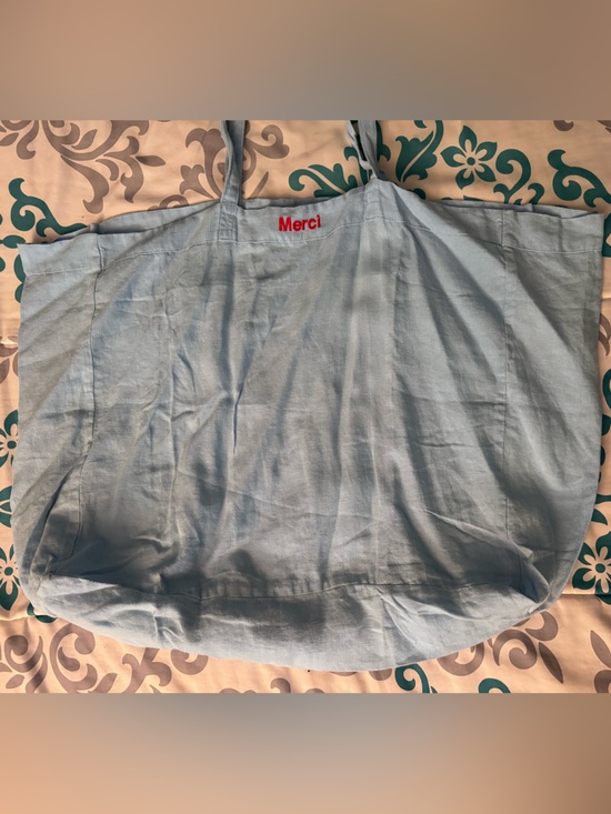 Merci Handbags - Merci Washed Linen Shopping Bag